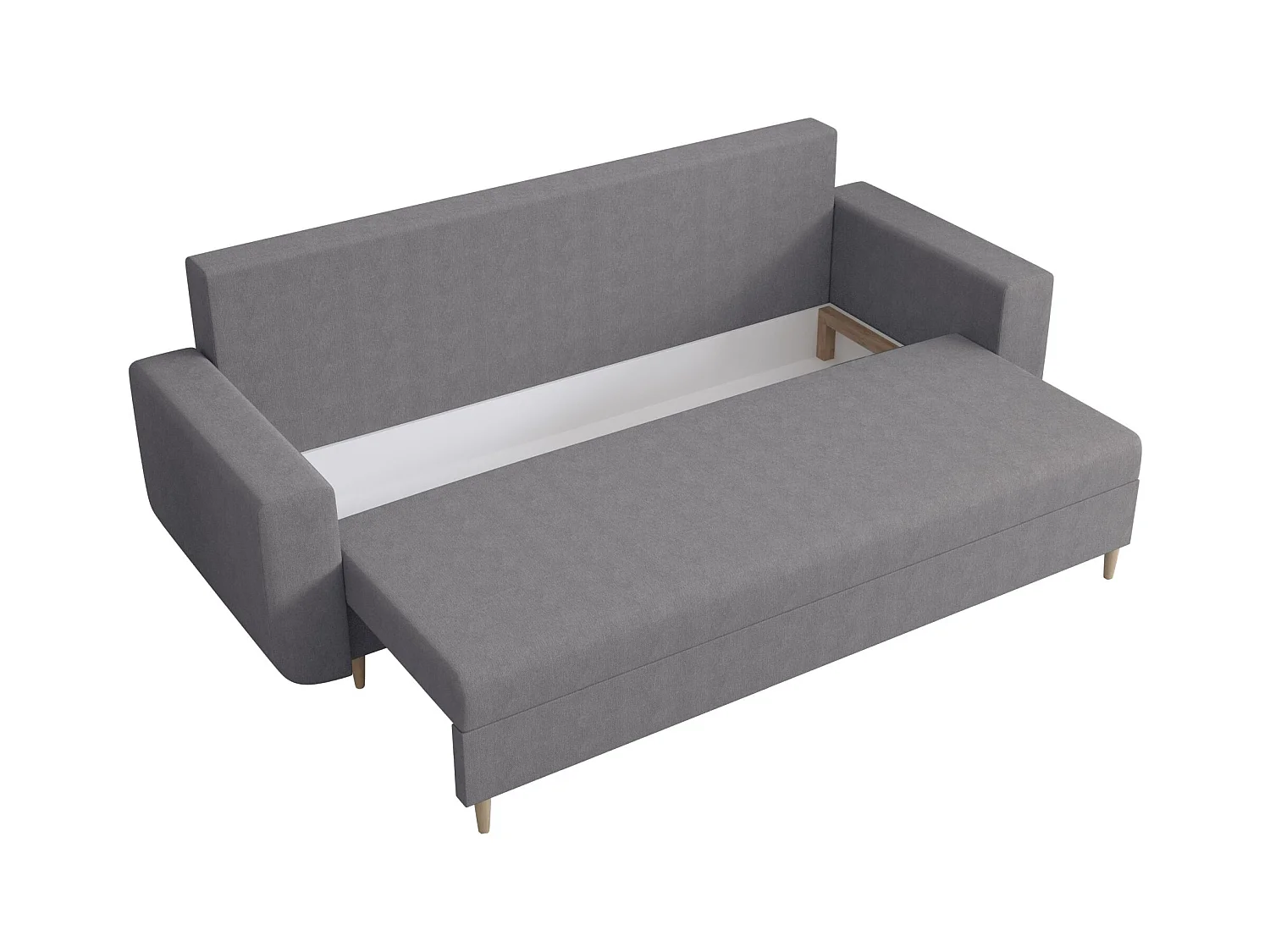 BEDANTE canapé DELFIN avec fonction de couchage COSMIC 160 gris