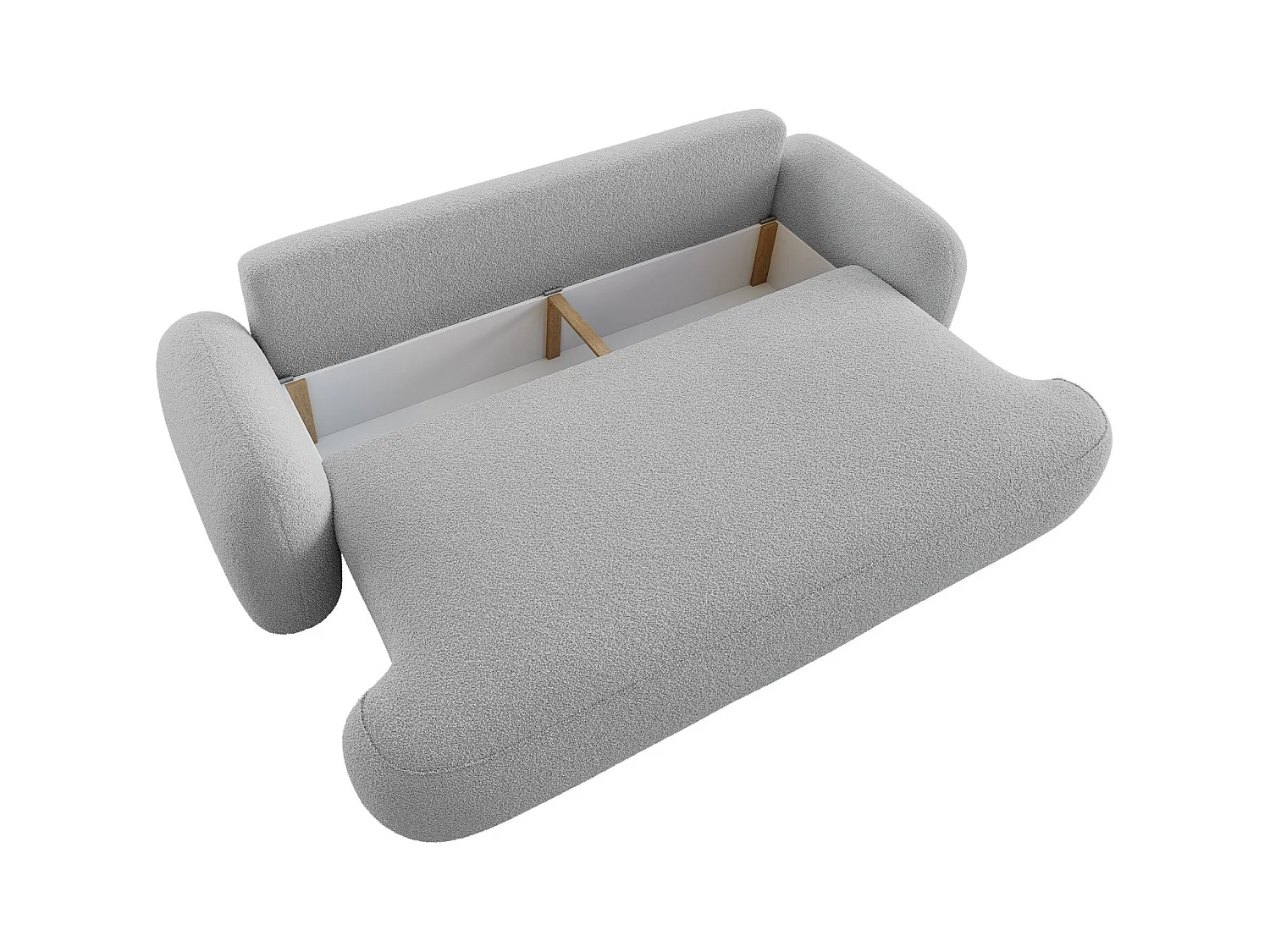 BEDANTE CANAPÉ MOLLY avec fonction lit TERRA FROTTE 05 Gris