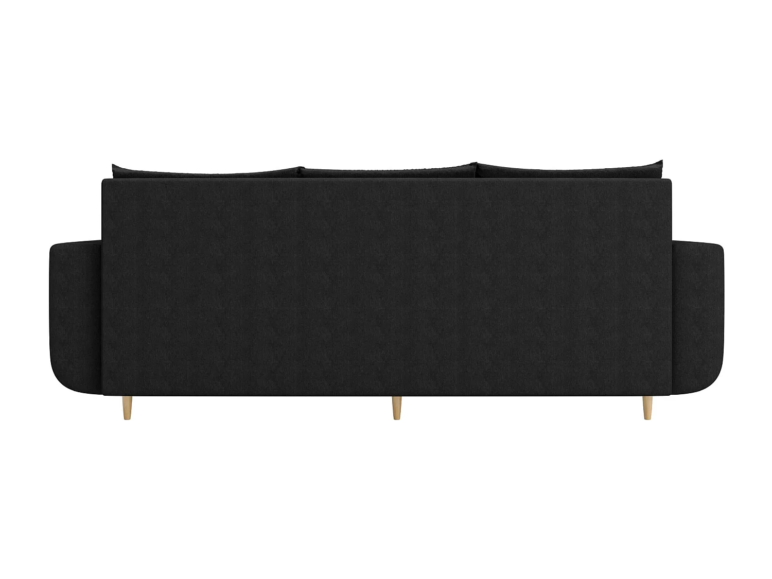 BEDANTE canapé DELFIN avec fonction de couchage COSMIC 100 noir