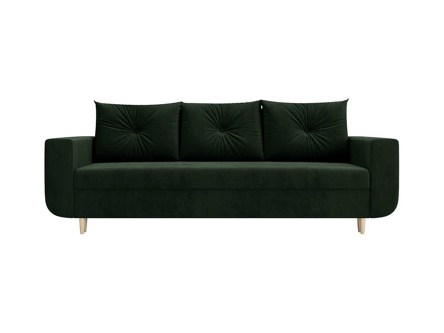 BEDANTE canapé DELFIN avec fonction de couchage ITAKA 10 vert foncé