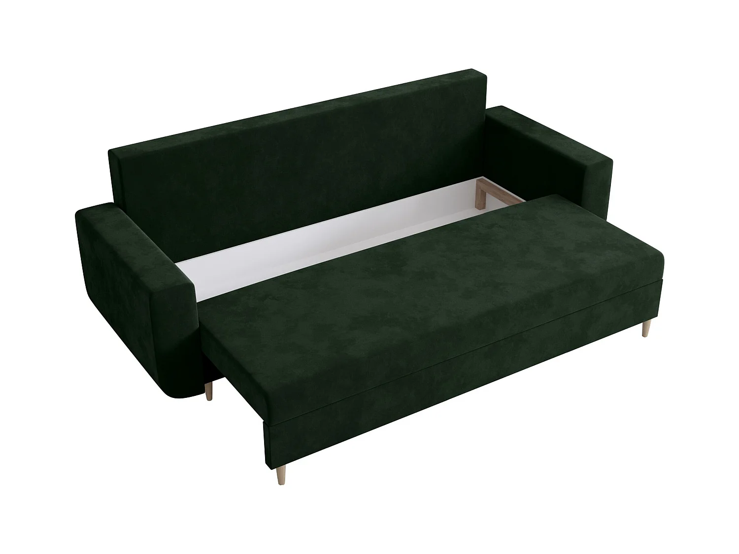 BEDANTE canapé DELFIN avec fonction de couchage ITAKA 10 vert foncé