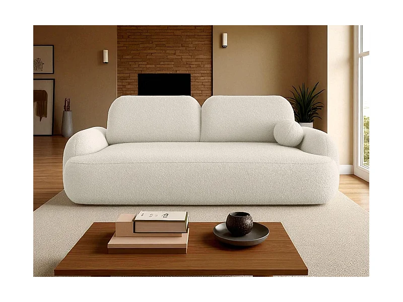 BEDANTE CANAPÉ MOLLY avec fonction lit TERRA FROTTE 01 Crème