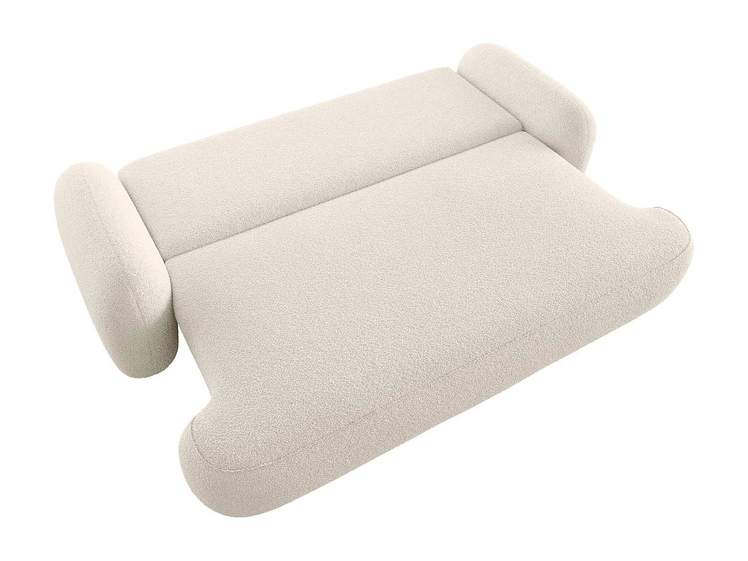 BEDANTE CANAPÉ MOLLY avec fonction lit TERRA FROTTE 01 Crème