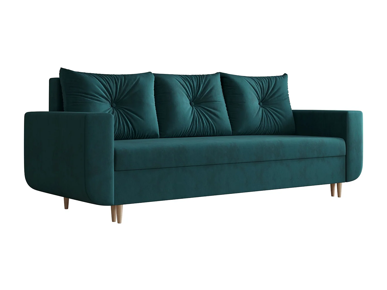 BEDANTE canapé DELFIN avec fonction de couchage ITAKA 39 turquoise
