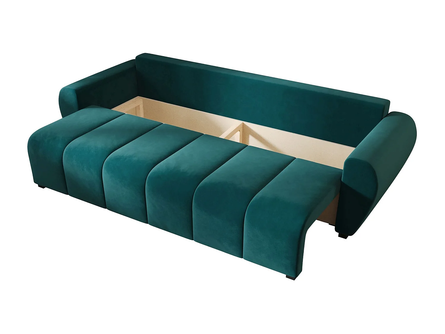 BEDANTE CANAPÉ MOLISA avec fonction lit ITAKA 39 Turquoise