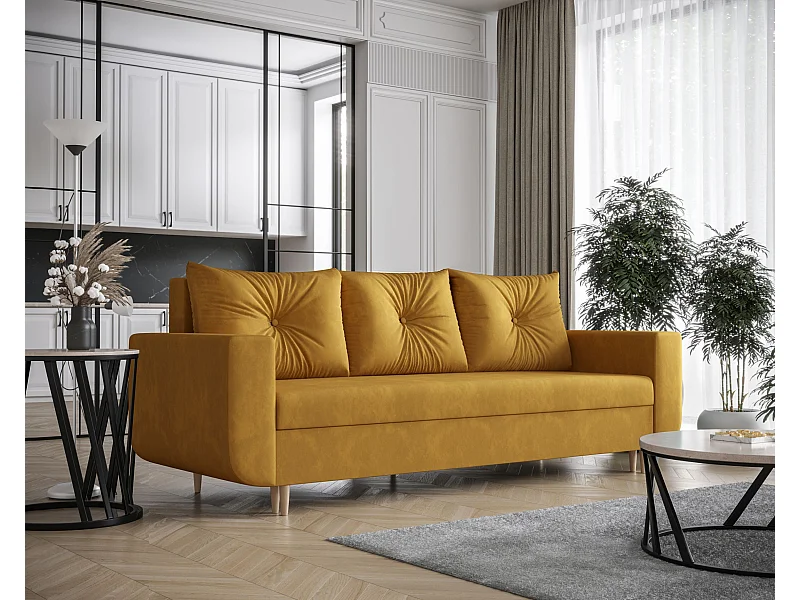 BEDANTE canapé DELFIN avec fonction de couchage ITAKA 33 orange