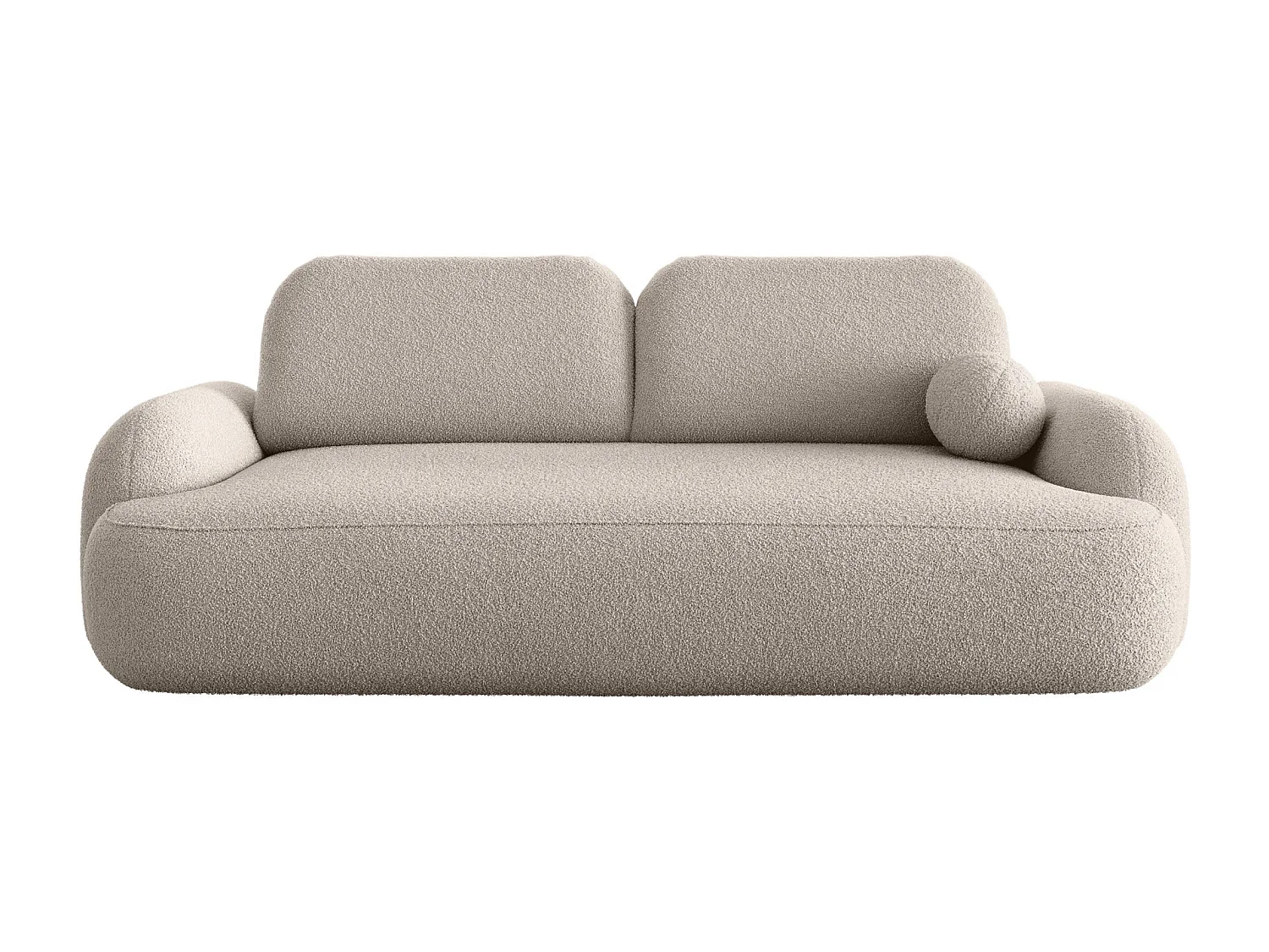 BEDANTE SOFA MOLLY mit Schlaffunktion TERRA FROTTE 03 Beige mit Bettkasten Sofa für Wohnzimmer gerades Sofa Schlafsofa Sofa mit Bettkasten Klappsofa