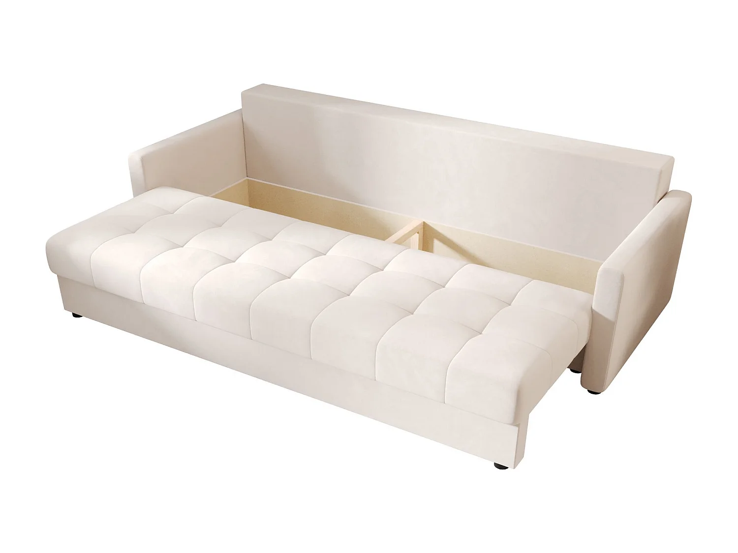 BEDANTE CANAPÉ MOS BIS avec fonction lit ITAKA 16 Crème