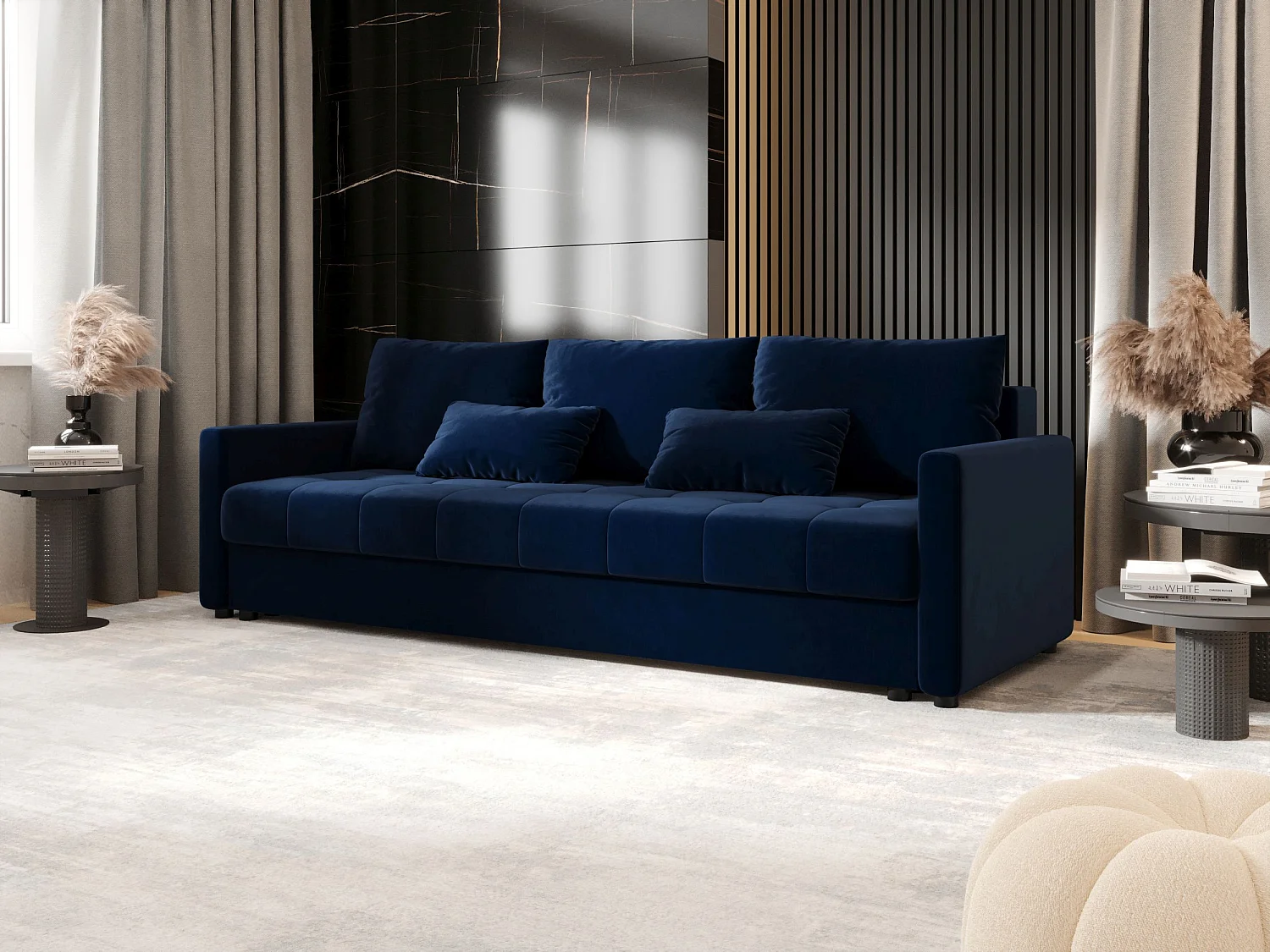 BEDANTE CANAPÉ MOS BIS avec fonction lit ITAKA 11 Bleu foncé