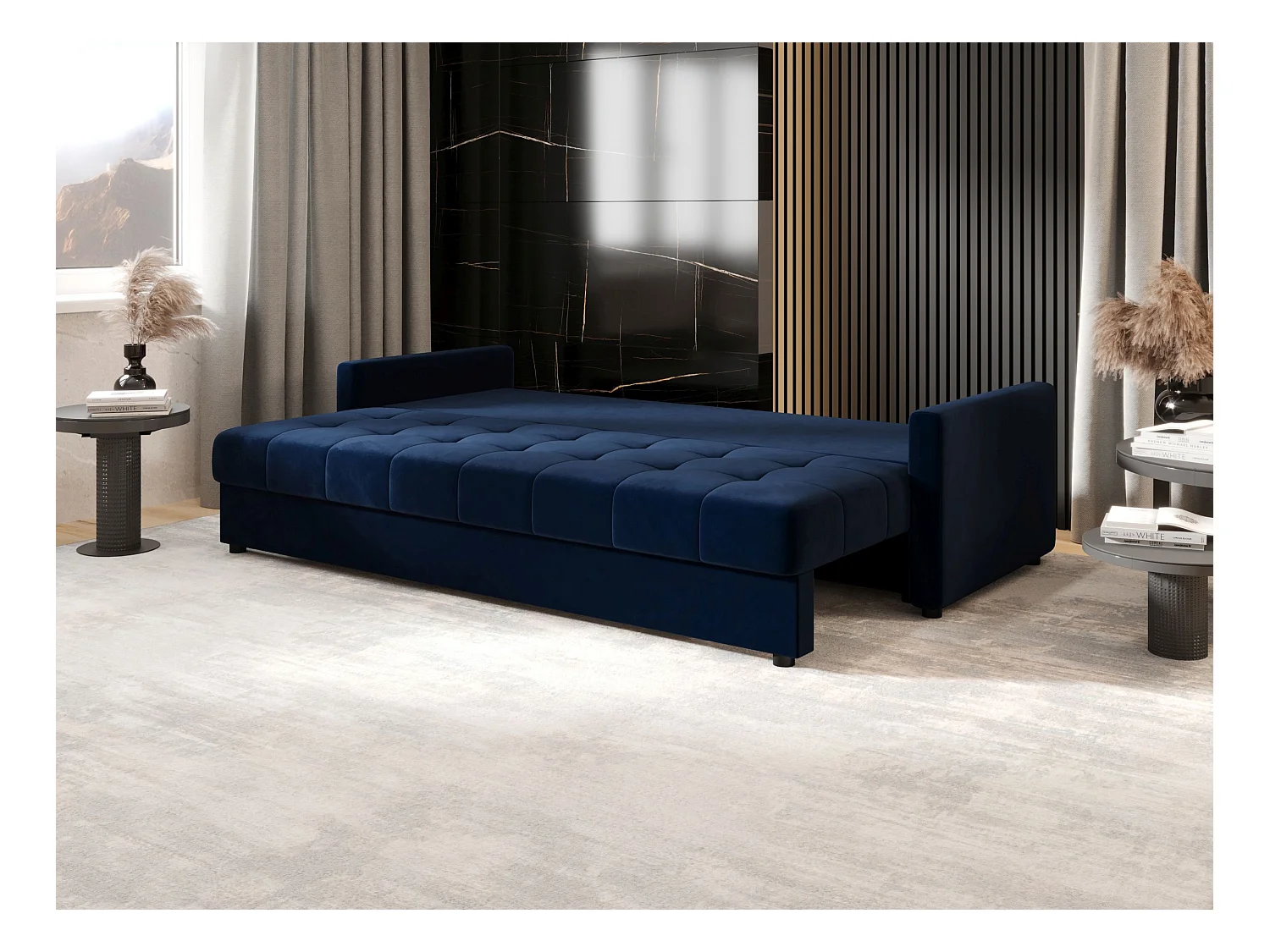 BEDANTE CANAPÉ MOS BIS avec fonction lit ITAKA 11 Bleu foncé