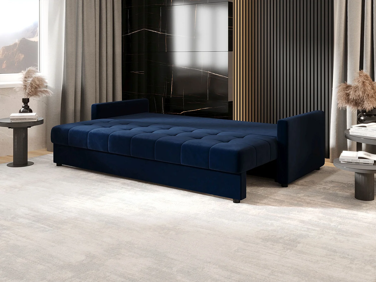 BEDANTE CANAPÉ MOS BIS avec fonction lit ITAKA 11 Bleu foncé