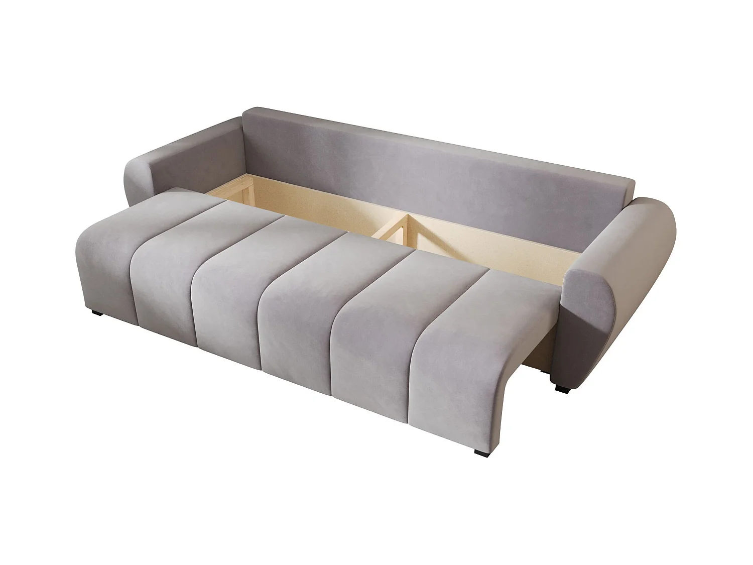 BEDANTE CANAPÉ MOLISA avec fonction lit ITAKA 50 Gris clair