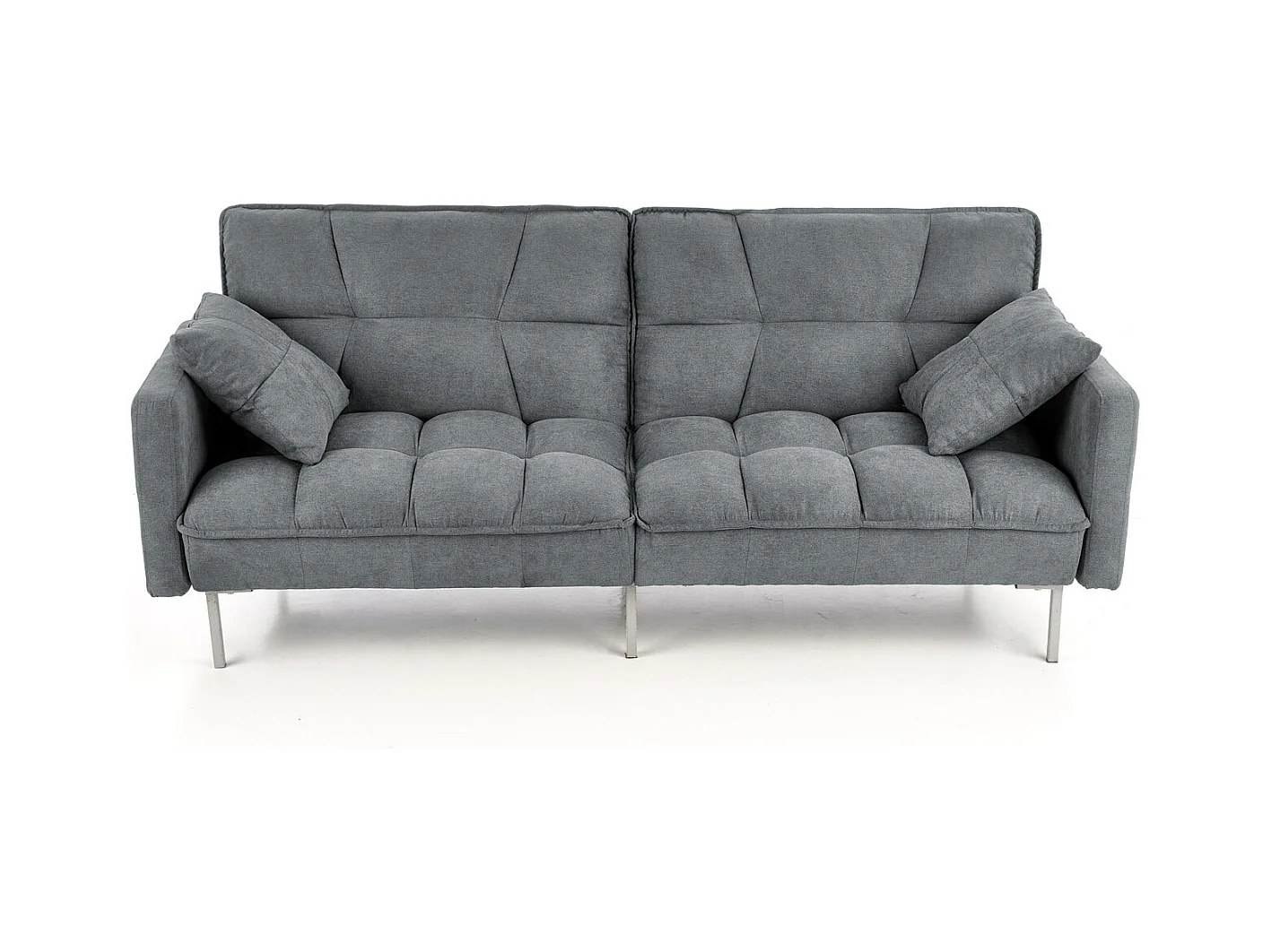 Canapé Roberto/Fonction couchage/Revêtement en tissu/Gris