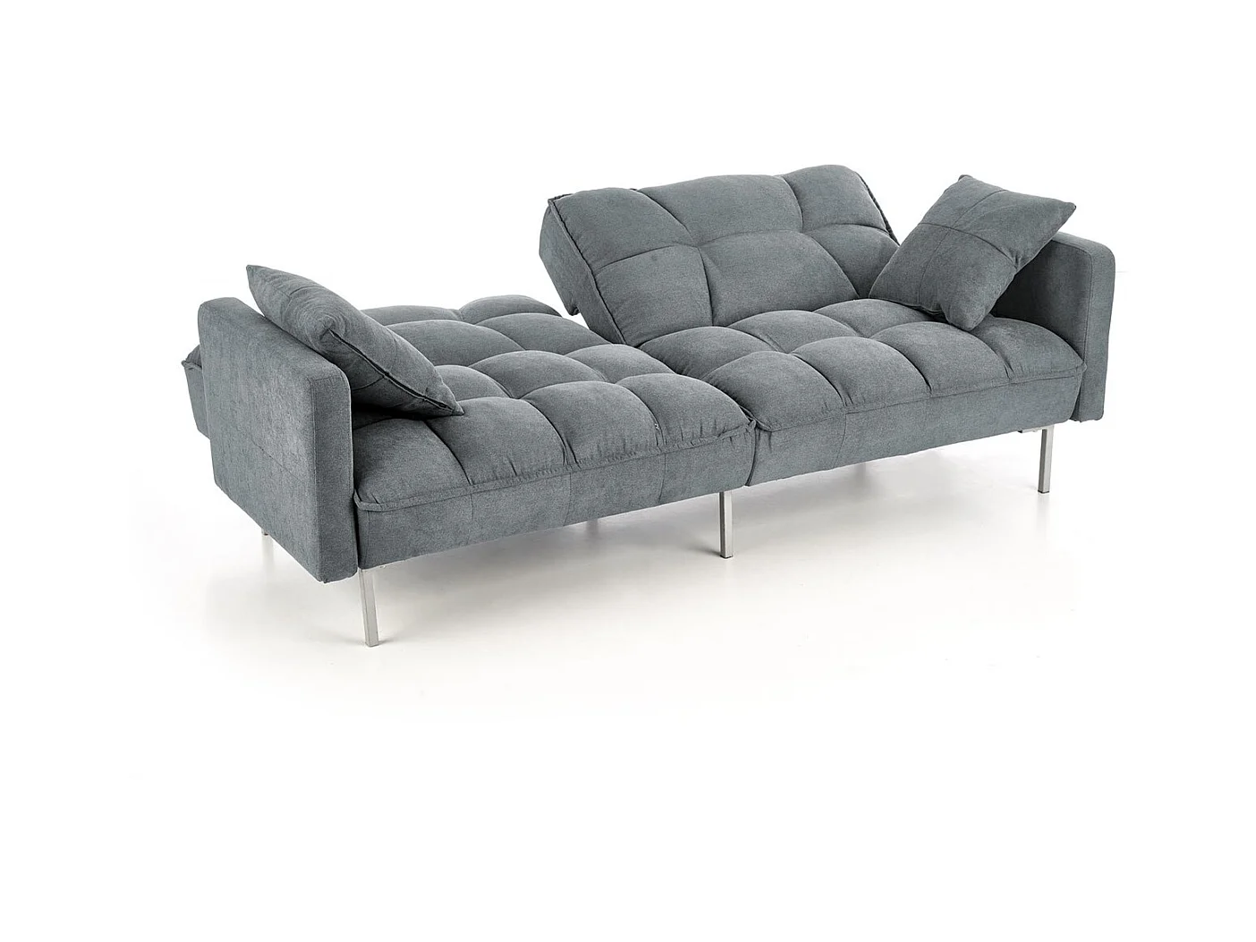 Canapé Roberto/Fonction couchage/Revêtement en tissu/Gris