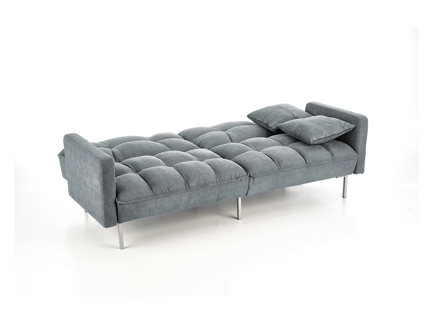 Canapé Roberto/Fonction couchage/Revêtement en tissu/Gris