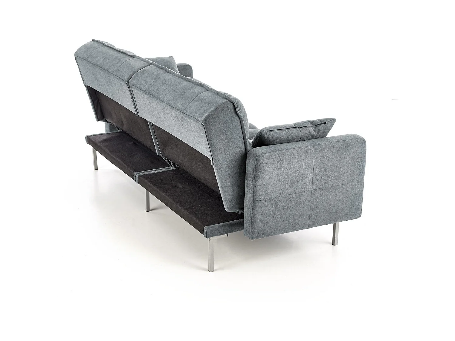 Canapé Roberto/Fonction couchage/Revêtement en tissu/Gris