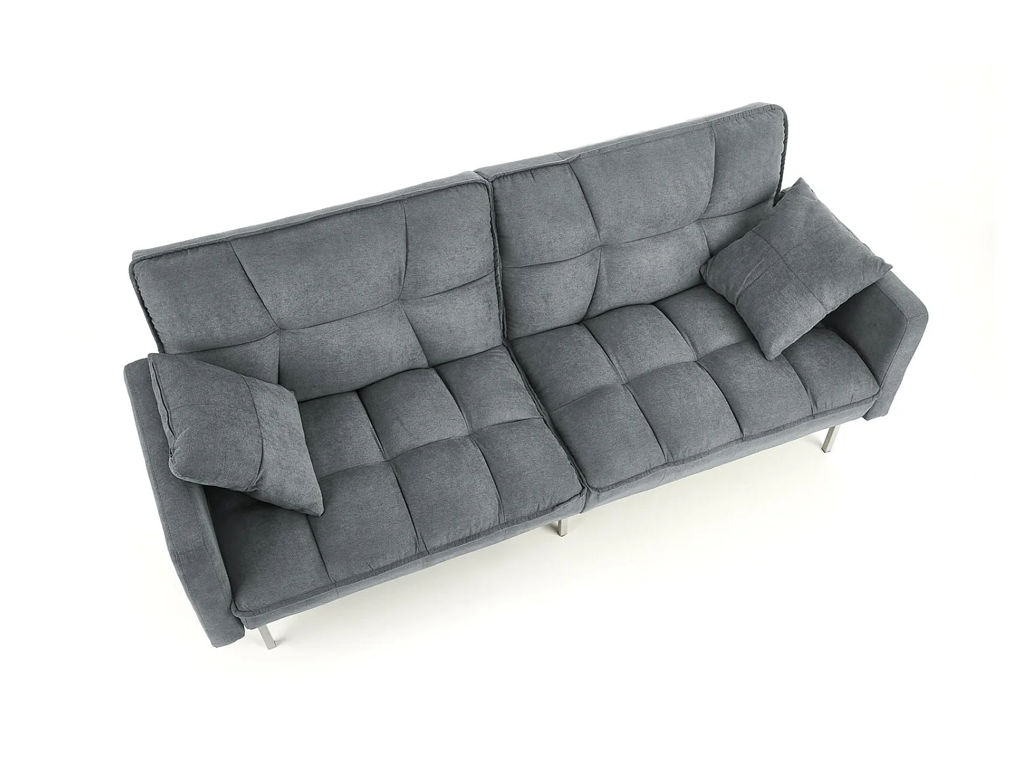 Canapé Roberto/Fonction couchage/Revêtement en tissu/Gris