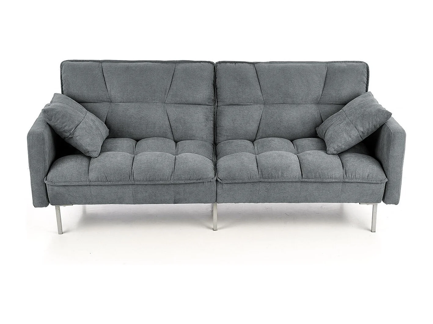 Canapé Roberto/Fonction couchage/Revêtement en tissu/Gris