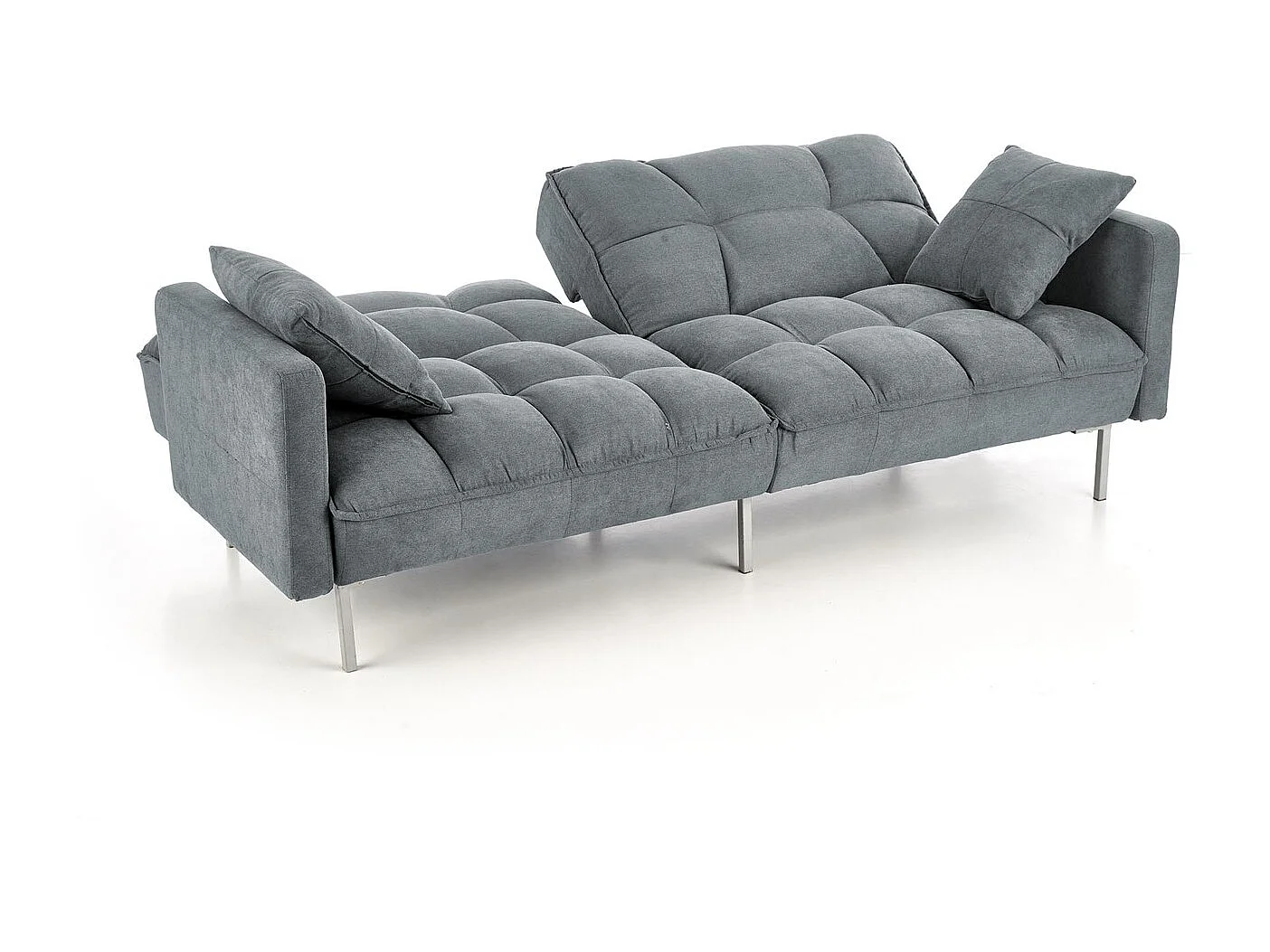 Canapé Roberto/Fonction couchage/Revêtement en tissu/Gris