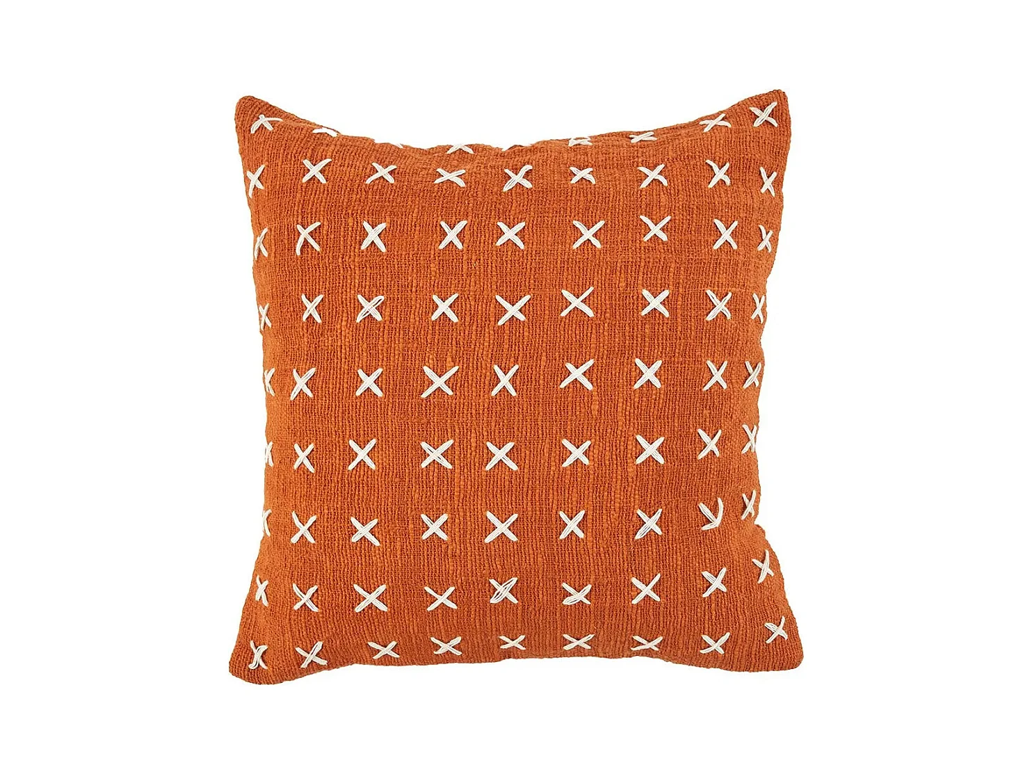 Housse De Coussin Zillion Kiss - Terracotta Blanc