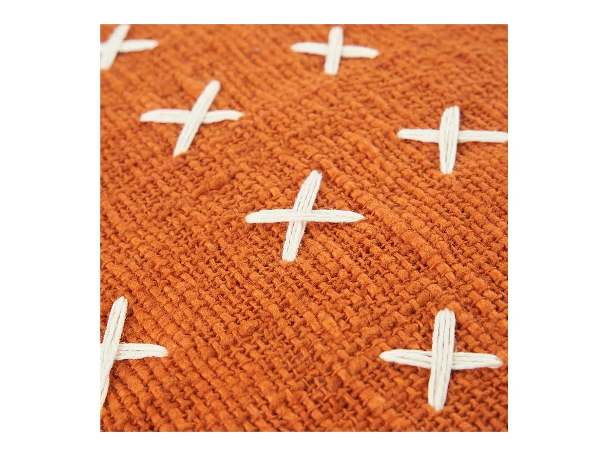 Housse De Coussin Zillion Kiss - Terracotta Blanc