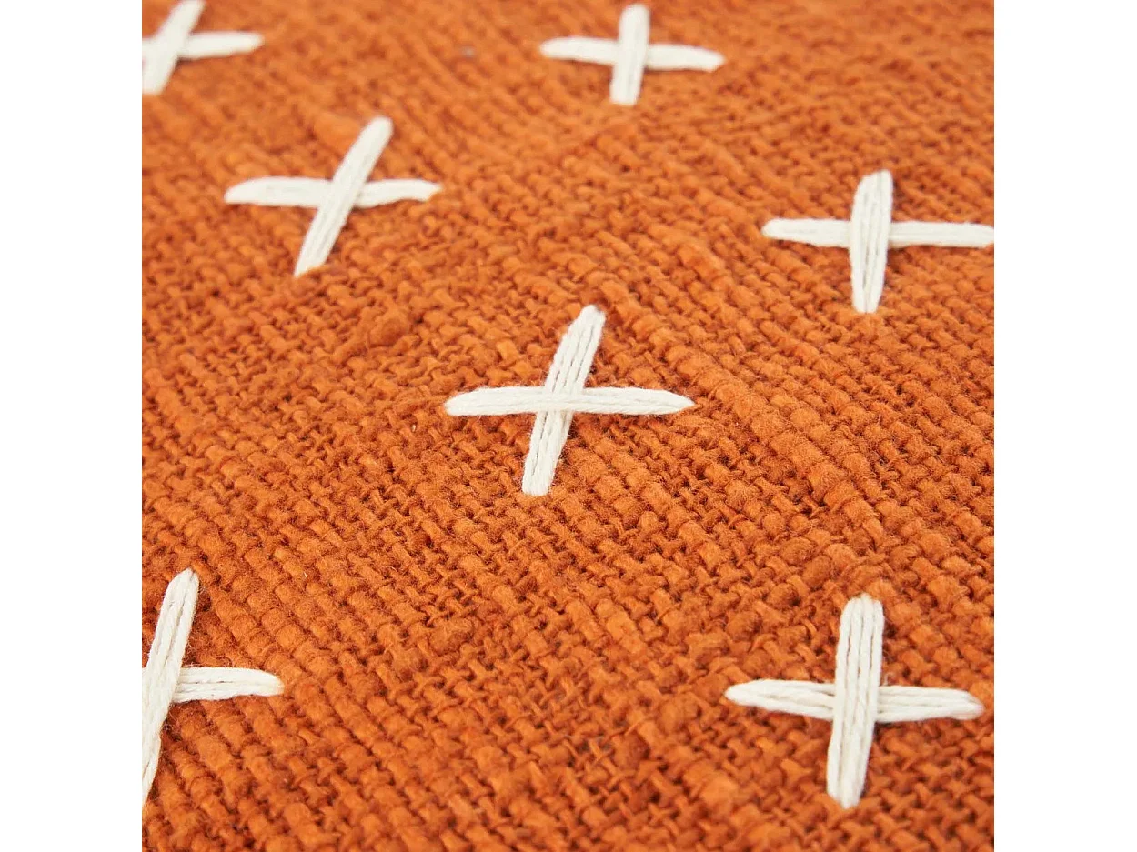 Housse De Coussin Zillion Kiss - Terracotta Blanc