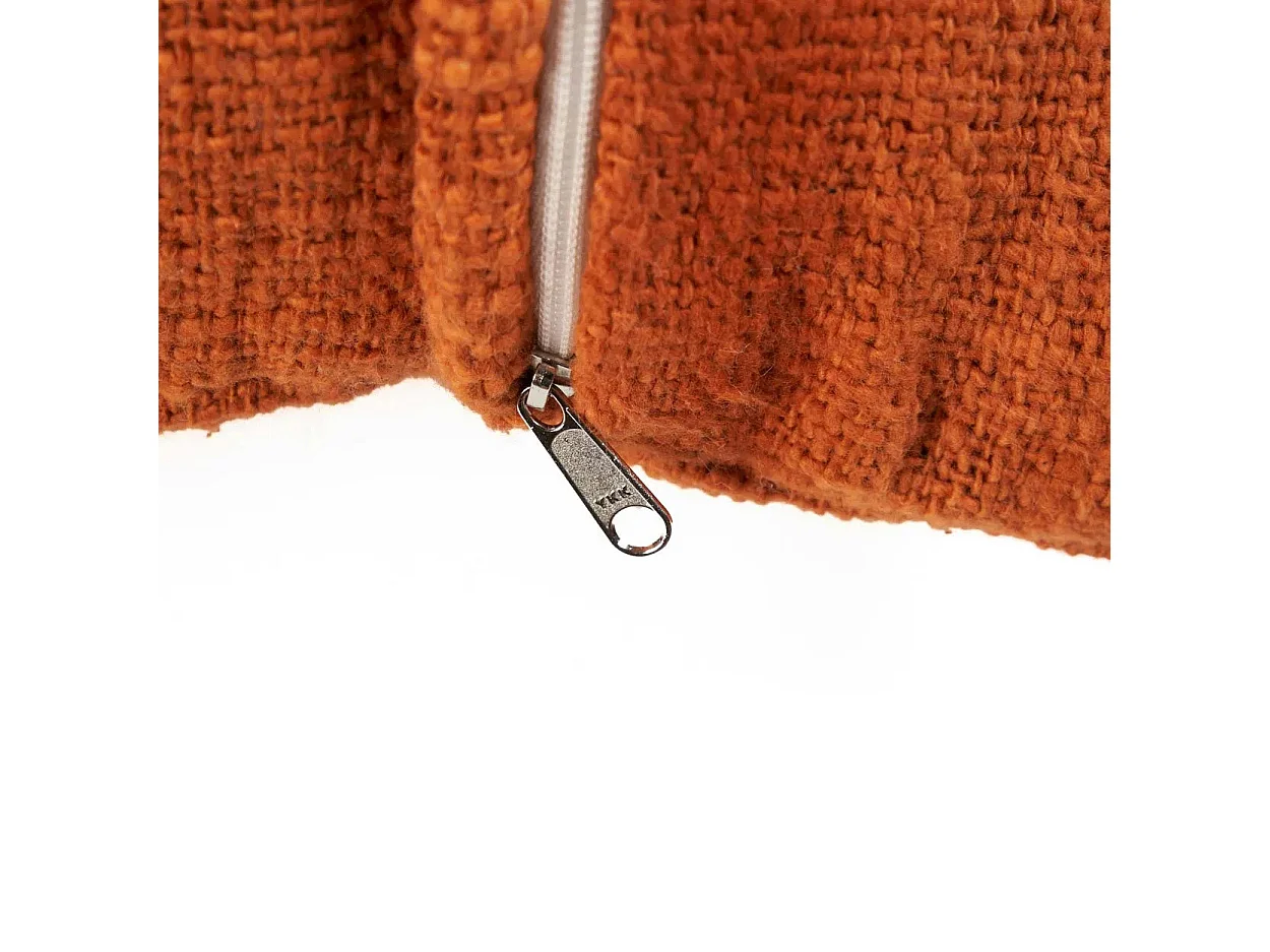 Housse De Coussin Zillion Kiss - Terracotta Blanc