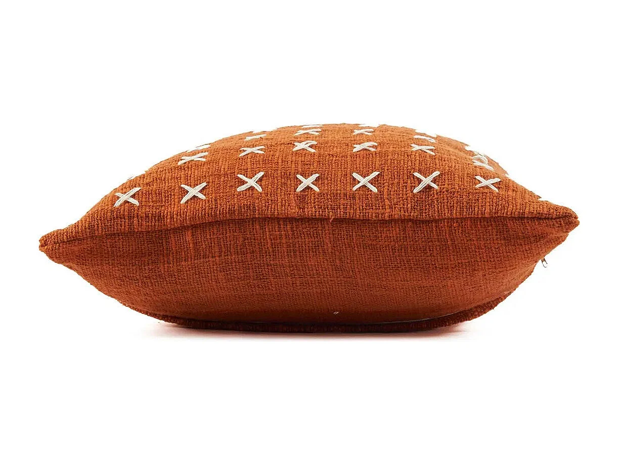 Housse De Coussin Zillion Kiss - Terracotta Blanc