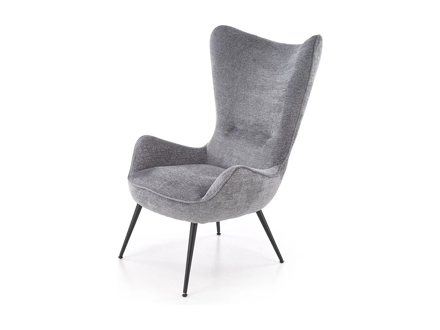 Poltrona Yukon/rivestimento in tessuto metallo/grigio