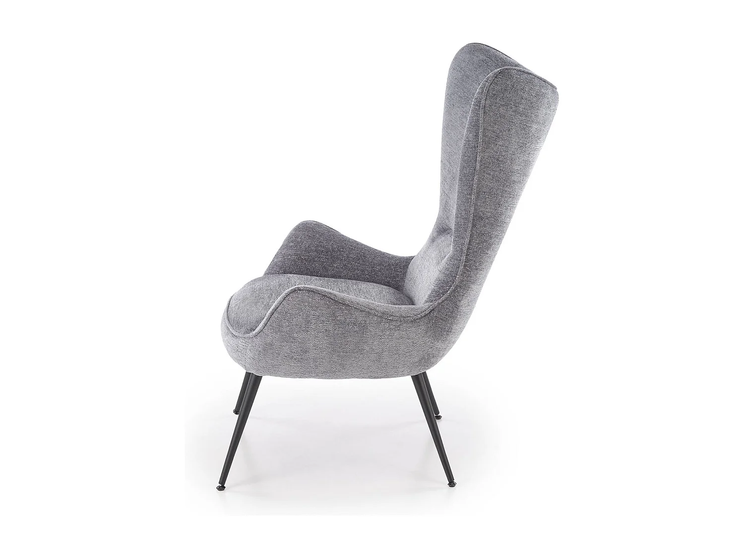 Poltrona Yukon/rivestimento in tessuto metallo/grigio