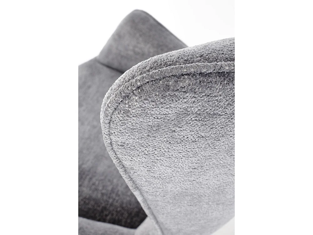 Poltrona Yukon/rivestimento in tessuto metallo/grigio