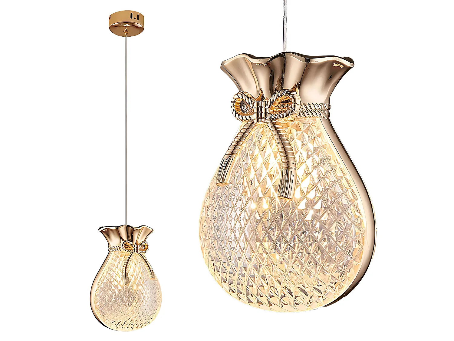 Lampe Suspendue Toolight LHJ107-1CP GOLD Gold