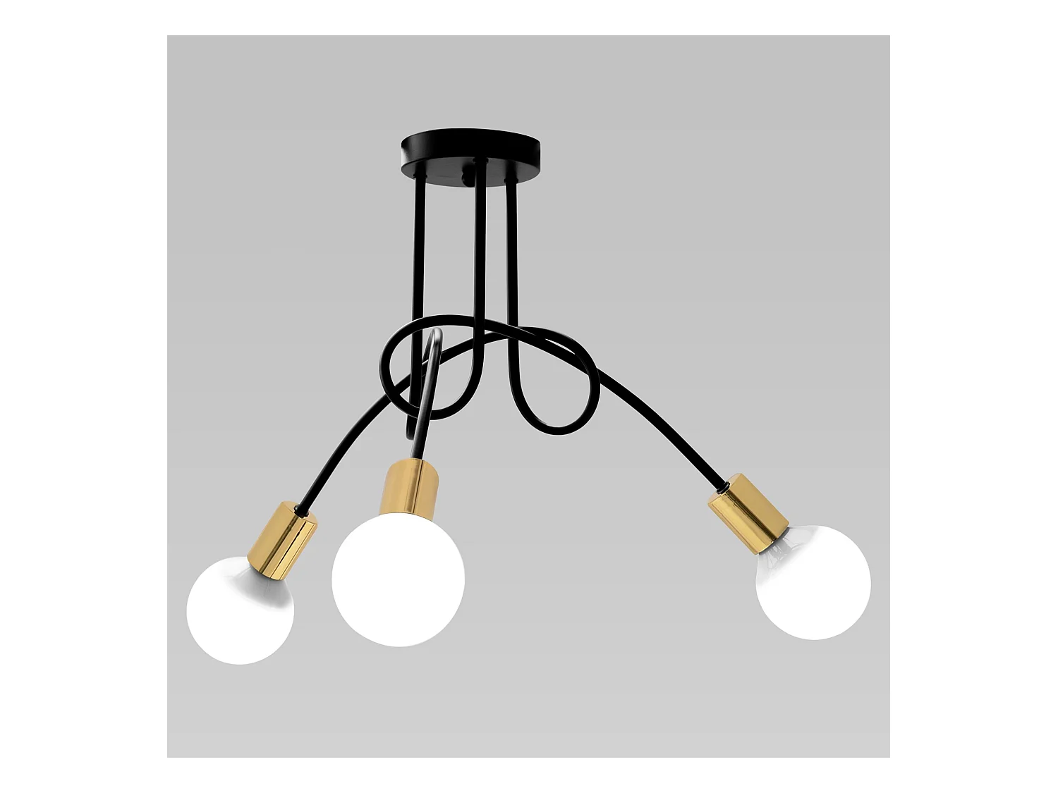 Candeeiro Suspenso Toolight APP517-3C PARADISE Black