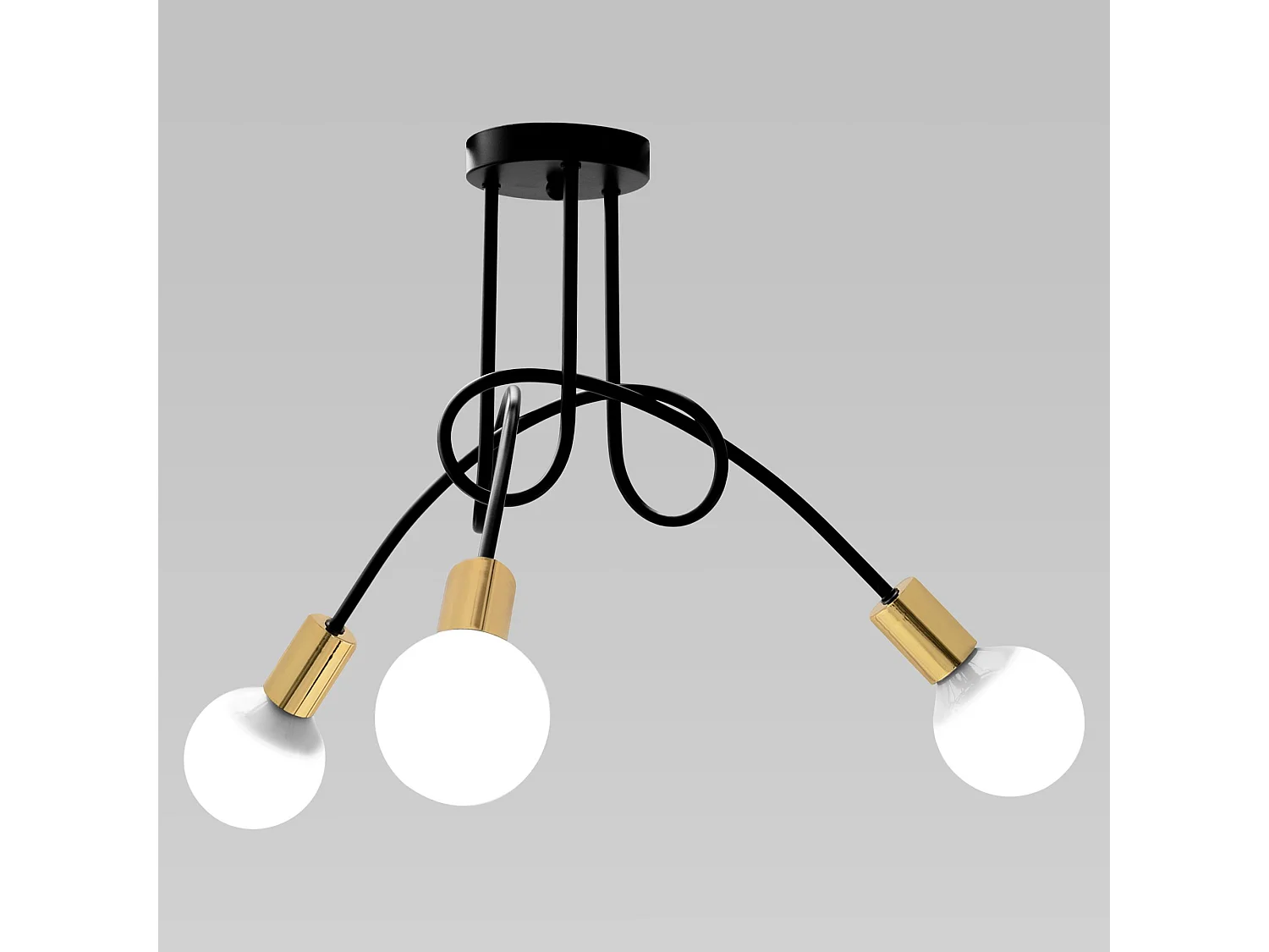 Candeeiro Suspenso Toolight APP517-3C PARADISE Black