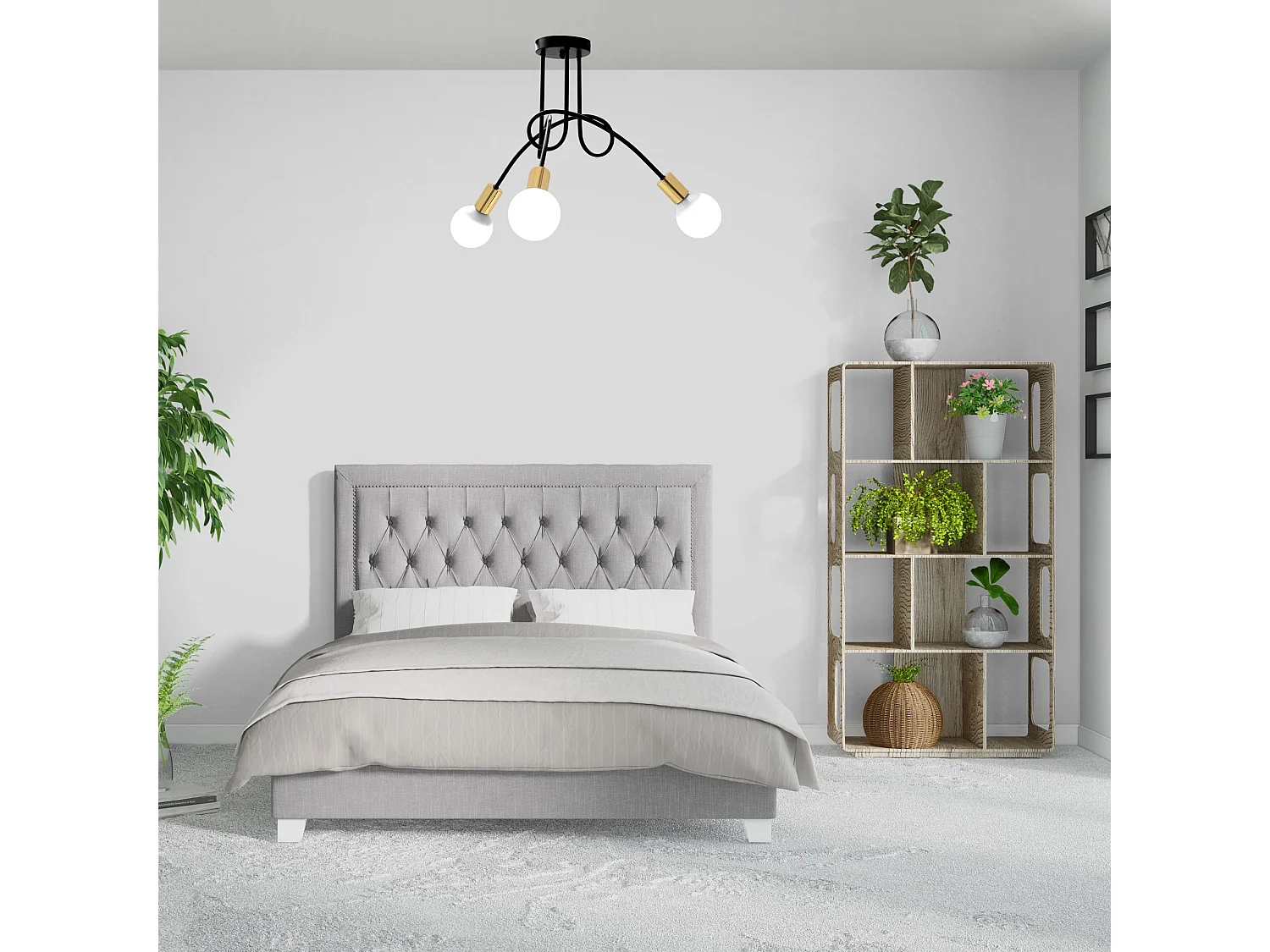 Candeeiro Suspenso Toolight APP517-3C PARADISE Black