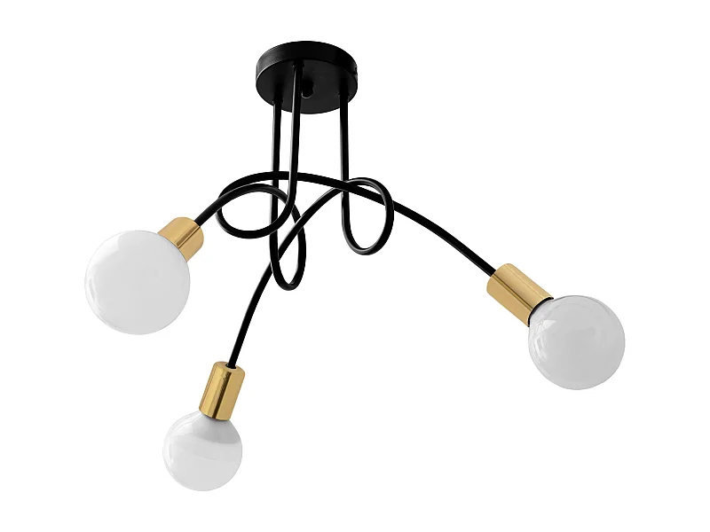 Lampe Suspendue Toolight APP517-3C PARADISE Black
