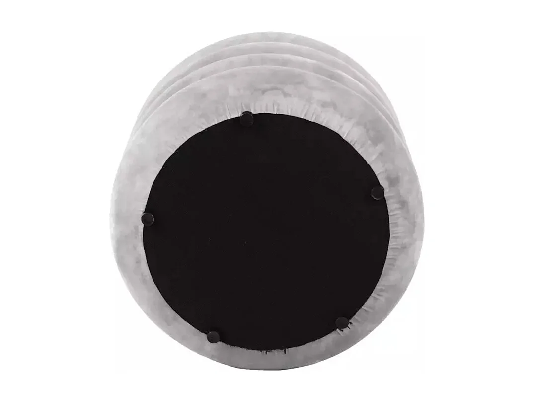 Sitzhocker Calvi/Samtstoffbezug/Stauraum/Beige