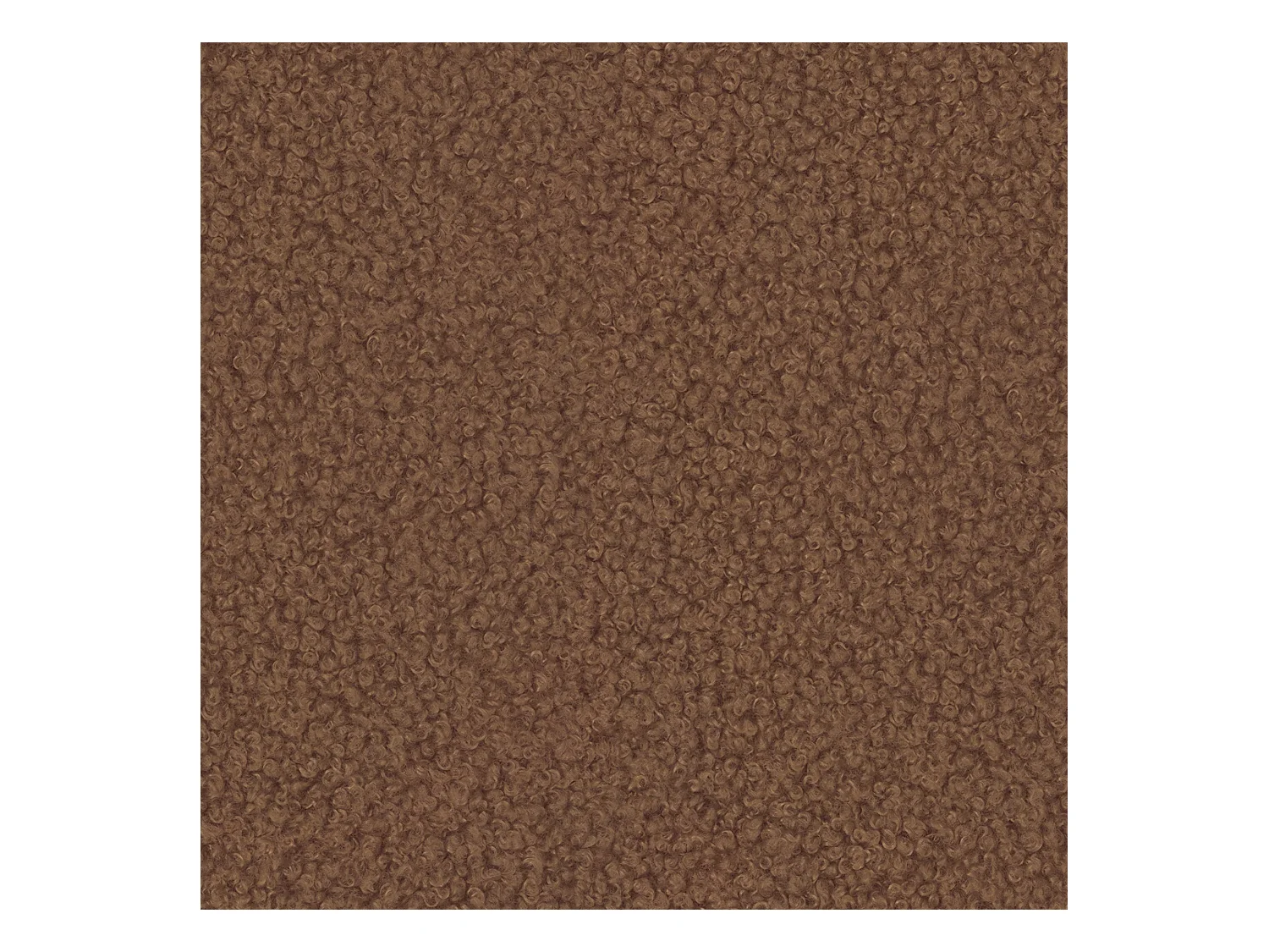 Nuvola - Moderne Ecksofa L-Form aus Terracotta Bouclé-Stoff mit abgerundetem Design und hohem Sitzkomfort