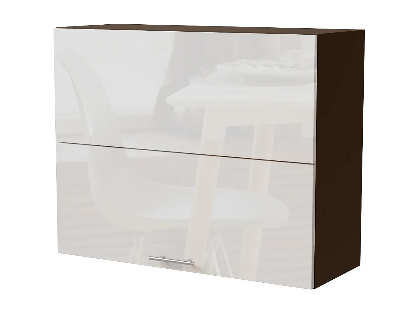 KÜCHENHÄNGESCHRANK Essen W8B/90-AV Weiß Hochglanz / Lava Matt 90 / 32,5 / 72cm