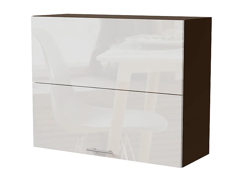 KÜCHENHÄNGESCHRANK Essen W8B/90-AV Weiß Hochglanz / Lava Matt 90 / 32,5 / 72cm