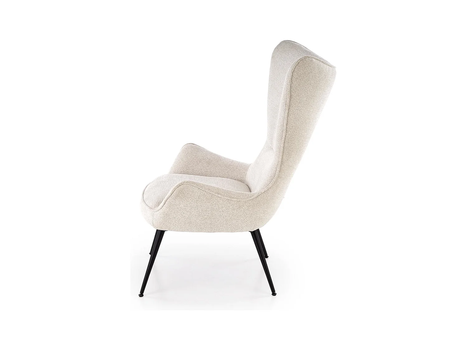 Poltrona Yukon/rivestimento in tessuto metallo/Beige