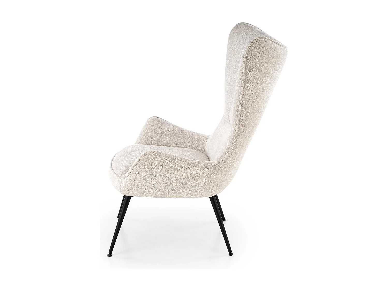 Poltrona Yukon/rivestimento in tessuto metallo/Beige