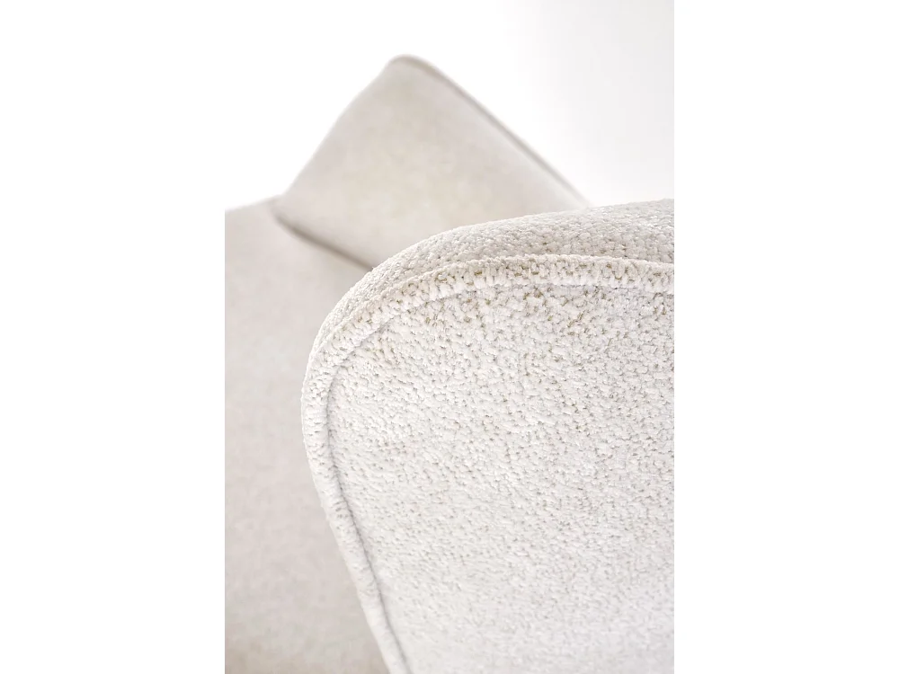 Poltrona Yukon/rivestimento in tessuto metallo/Beige