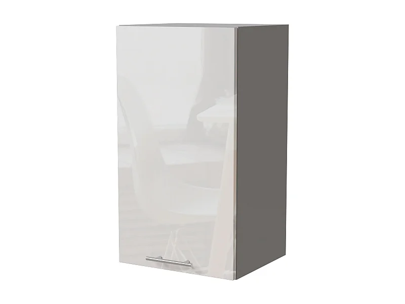 KÜCHENHÄNGESCHRANK Essen W2/40 Weiß Hochglanz / Grau Matt 40 / 32,5 / 72cm