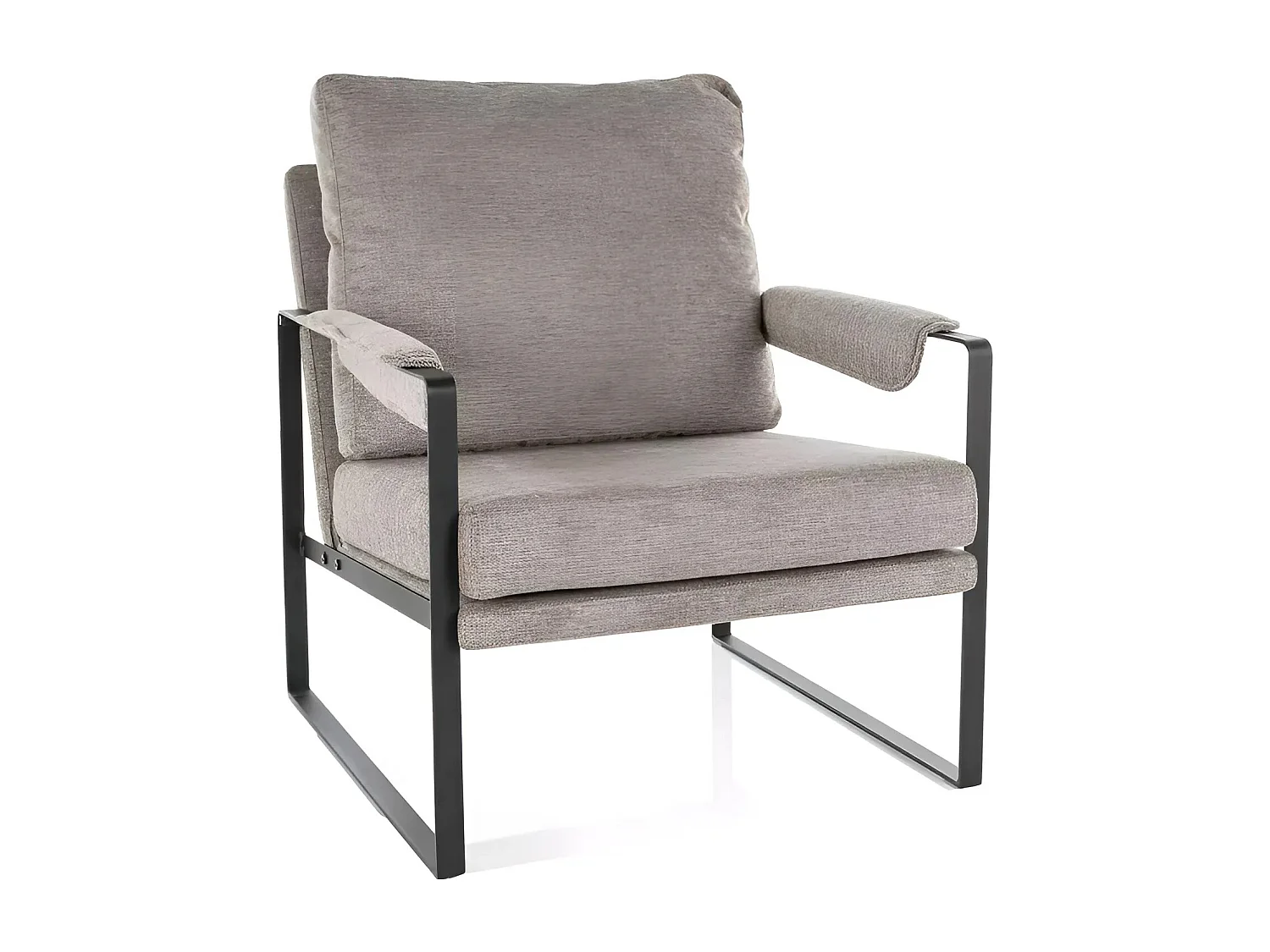 Fauteuil Focus/Tissu et Métal/Beige