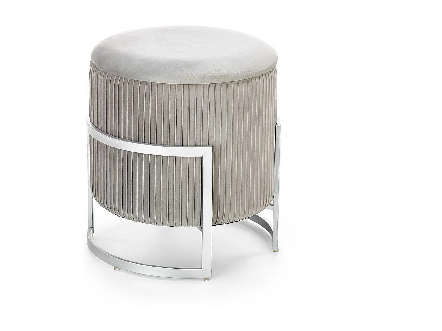 Hocker Cricket/Samtstoffbezug/Stauraum/Grau