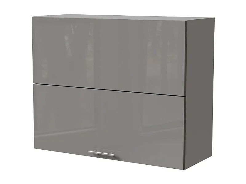 KÜCHENHÄNGESCHRANK Essen W8B/90-AV Grau Hochglanz / Grau Matt 90 / 32,5 / 72cm
