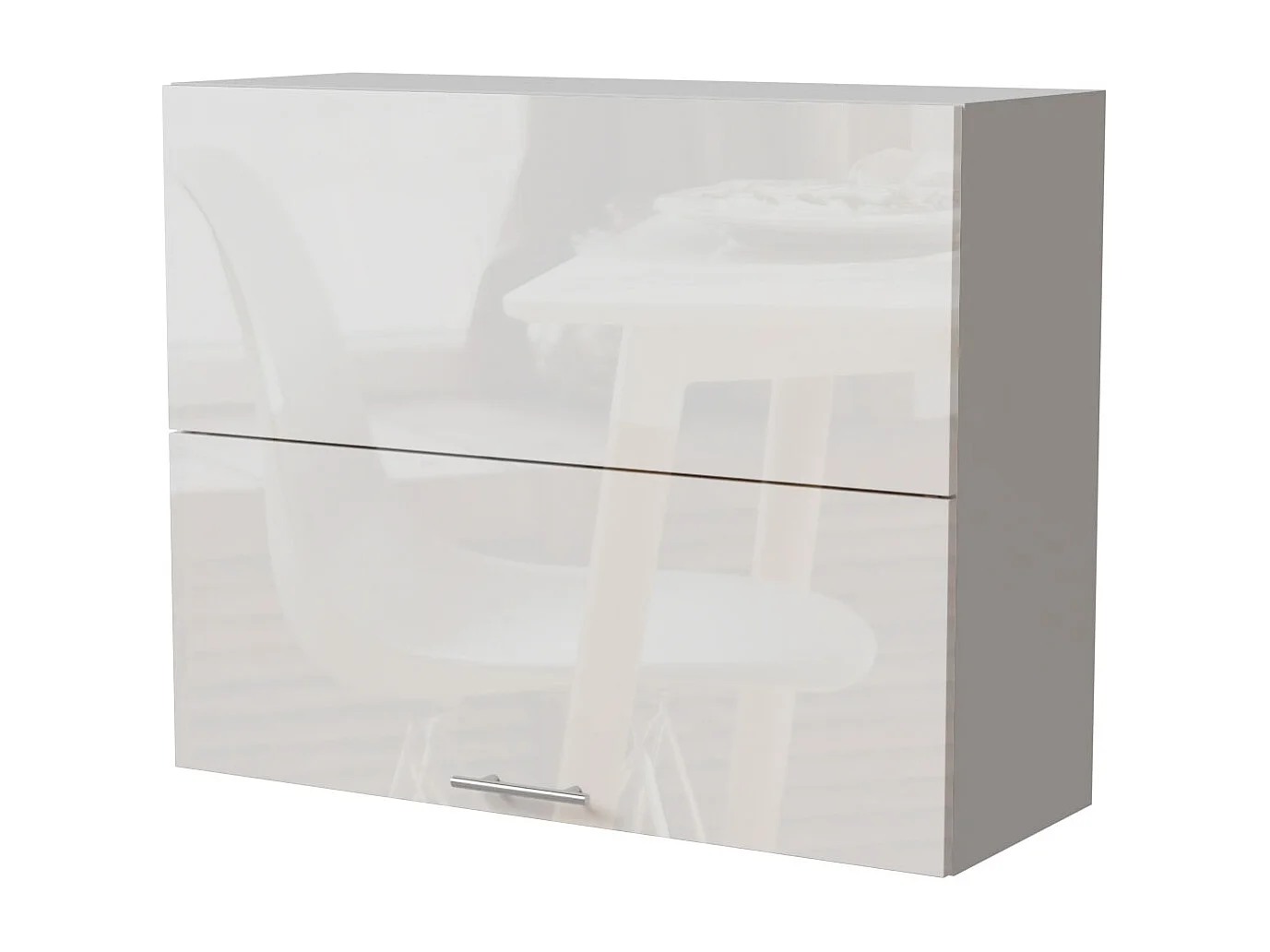 KÜCHENHÄNGESCHRANK Essen W8B/90-AV Weiß Hochglanz / Weiß Matt 90 / 32,5 / 72cm