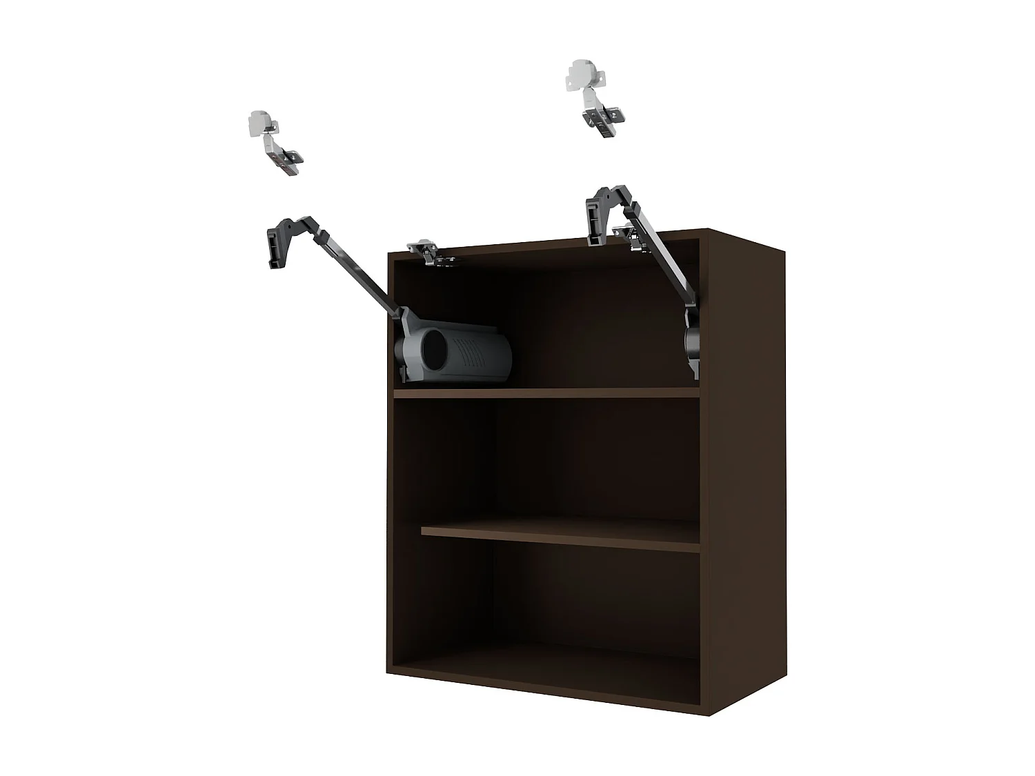 KÜCHENHÄNGESCHRANK Essen W8B/90-AV Graphit Hochglanz / Lava Matt 90 / 32,5 / 72cm