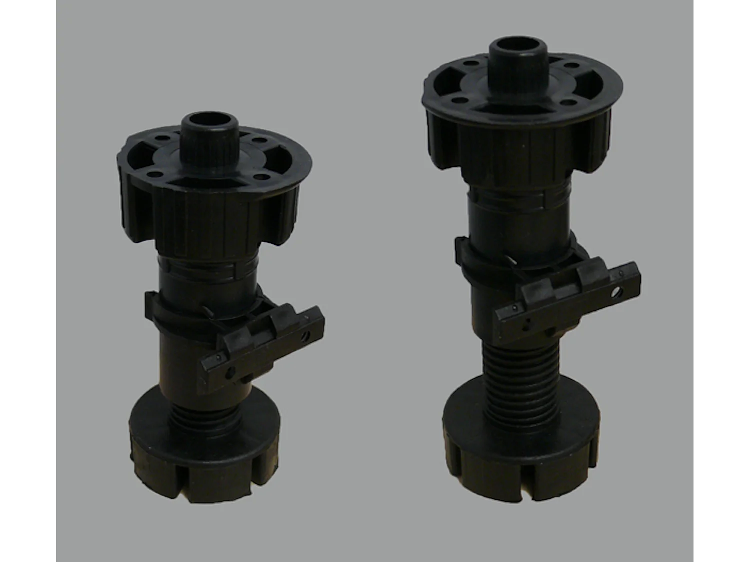 KÜHLSCHRANKUMBAUSCHRANK Essen D14/DL/60/207 Schwarz Hochglanz / Grau Matt 60 / 59 / 207cm